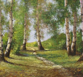 Картина "Тенистая аллея"