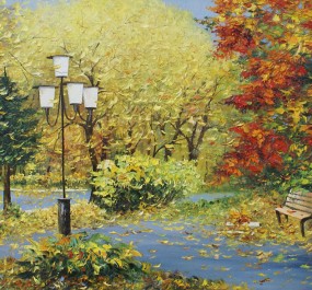 Картина "Осенний парк"