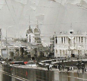 Картина "СПБ, близ Летнего сада"