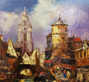 Картина "Улочки Амстердама"