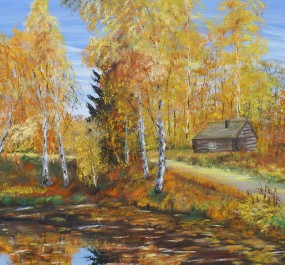 Картина "Домик охотника"