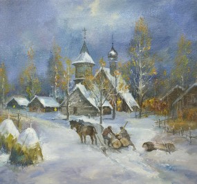 Картина "Зимний полдень"