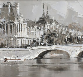 Картина "Лувр. Париж"