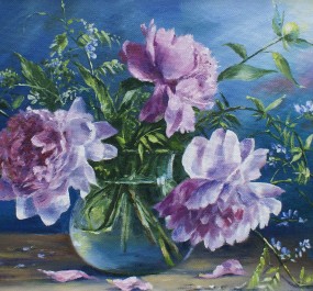 Картина "Пионы"