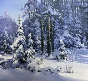 Картина "Под белым снегом"