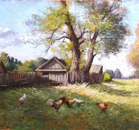 Картина "Деревня"