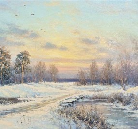 Картина "весенний вечер"