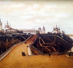 Картина "Тюмень.вид на Затюменку"