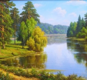 Картина "Летний пейзаж"