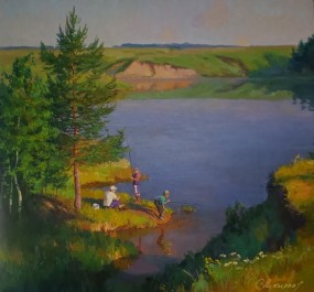 Картина "Рыбные места"