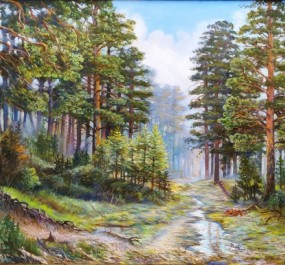 Картина "В сосновом лесу"