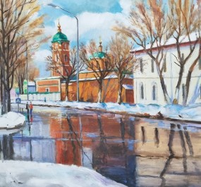 Картина "Богородице-Рождественский Ильинский женский монастырь"