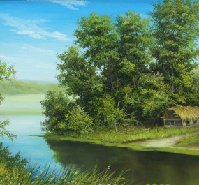 Картина "Домик рыбака"